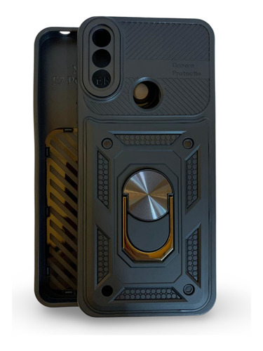 Funda Uso Rudo Con Anillo Para Motorola Moto E7i Power
