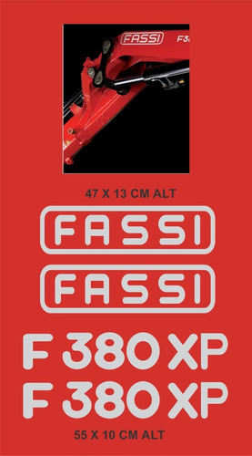 Adhesivos Grua Fassi F 380 Xp