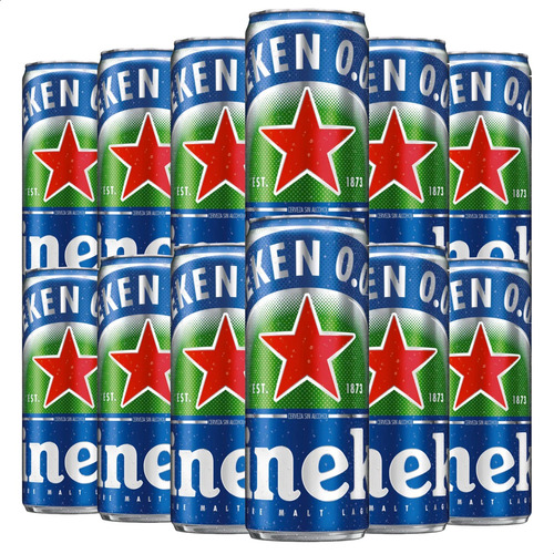 Cerveza Heineken Sin Alcohol Pura Malta Pack X12 - 01almacen
