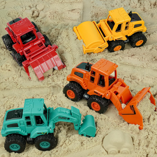 Juguetes De Construcción Beestech Camiones Y Excavadora 3 Añ Personaje Color