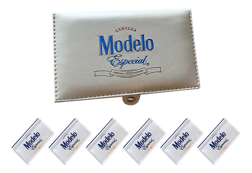 Dominó Corona Extra Cierre Blanco + Modelo Especial Fondo Bl