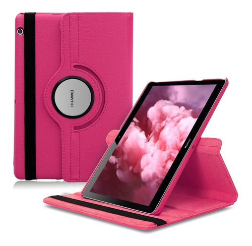 Funda Giratoria Tablet Huawei Mediapad T5 10 10.1 Protector Color Rosa