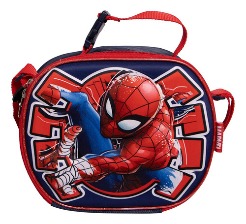 Lonchera Escolar Termica Spiderman Ruz Original. Rojo Spiderman