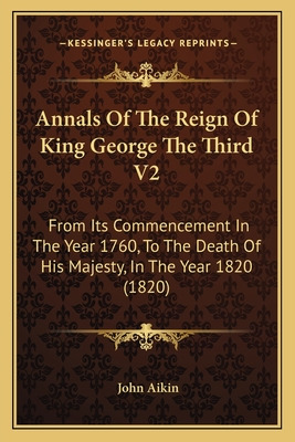 Libro Annals Of The Reign Of King George The Third V2: Fr...