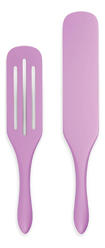 Juego De 2 Piezas De Silicona Spurtle, Espátula De Cocina, C