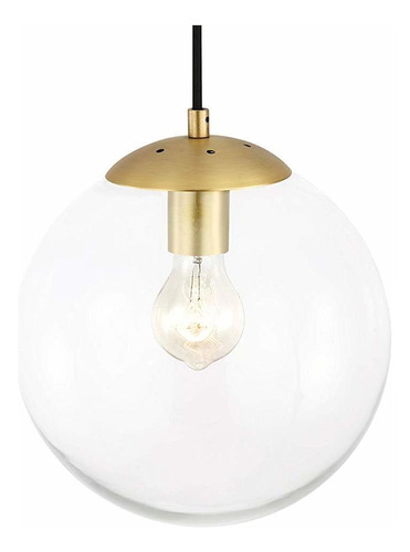 Light Society Zeno Globe Pendant, Vidrio Transparente Co