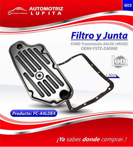 Filtro Y Emp. Caja Jt316a Ford Explorer4wd95-01, Explorer Sp