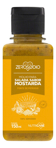 Molho para Salada Mostarda Zero Sódio Frasco 150ml