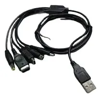 Comprar Cable Cargador 5 En 1 Usb Para Consolas Nintendo Y Ps1-2-3