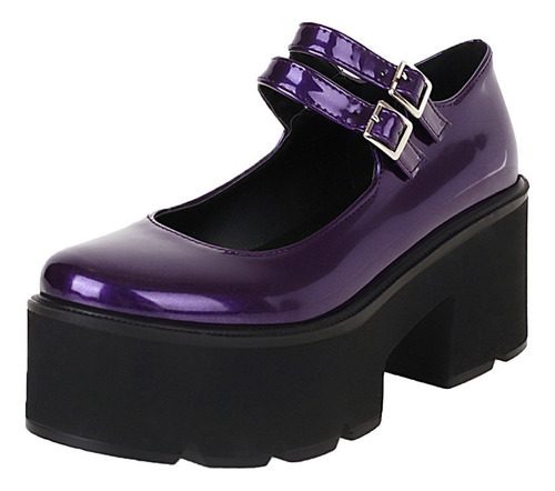 Zapatos De Cuero De Estilo Británico Con Hebilla De Cinturón