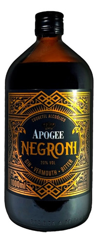 Gin Apogee Negroni Vermouth Bitter Gin 1 Litro