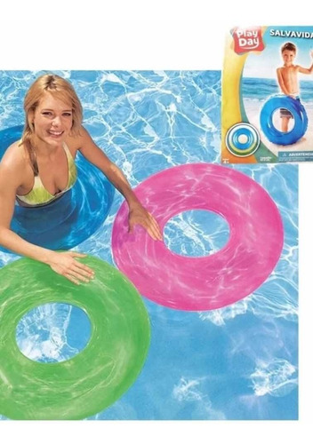 Salvavidas Infantil Neon 51 Cm Playday Alberca. Dona