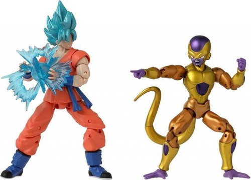 Dragon Ball Dragon Stars Saiyan Blue Goku Vs. Golden Frie...