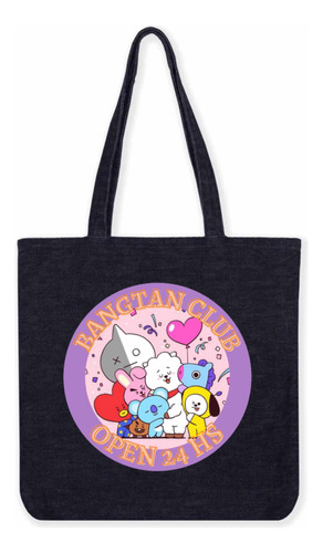 Bolsa Tote Bag De Jean Bts Bt21 Bangtan Kpop