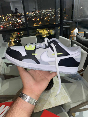 Tenis Dunk Low Scrap Black And Lemon Twist 30 Cm (Usado)