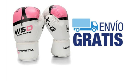 Imagen 1 de 7 de Guantes Mujer Box Muay Thai Mma Full Contact + Envío