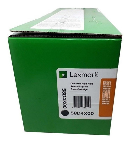 Toner Lexmark 58d4x00 Original