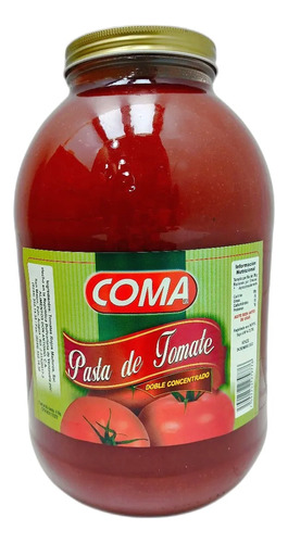 Bulto 4 Aderezo Pasta De Tomate Coma 4kg 0179 Ml.