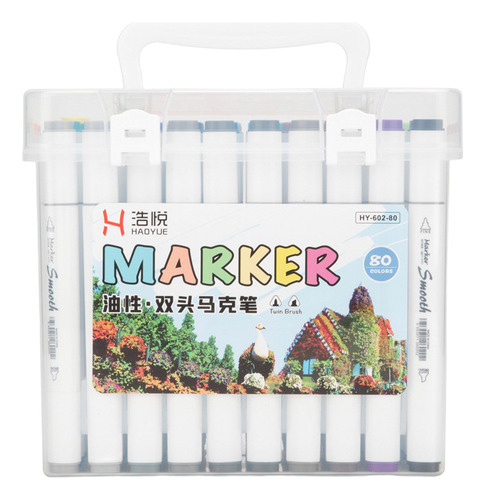 Dibujo Con Marcador De 80 Colores, Línea De Gancho De Anime