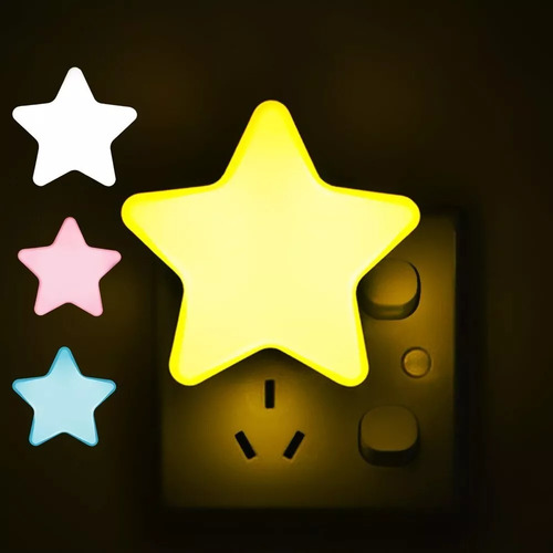 Espanta Cuco Luz Led De Noche Con Sensor Forma De Estrella
