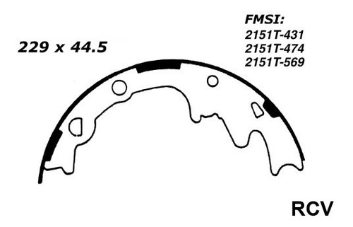 Balata Tambor Trasera Para Ford Mustang Ii 1975 S/e