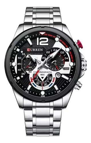 Reloj Curren 8395 Hombre Acero Inoxidable Blanco