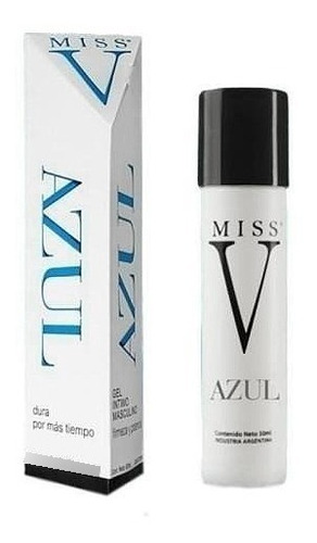 Gel Intimo Lubricante Miss V Azul Potenciador