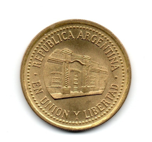 Moneda Argentina 50 Centavos Año 1992 Cj#5.1 Ex+++