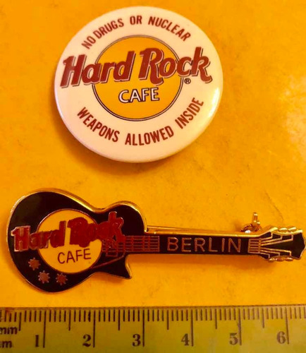 Hard Rock Café Broche Negro Berlín + Broche Redondo Hard R C
