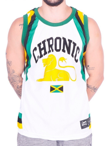 Camiseta Regata Basquete Jamaica Roots Reggae Chronic