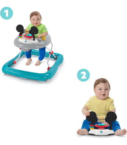 Andadera Andador Caminador Infantil Mickey Mouse 2 En 1