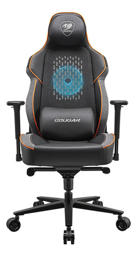 Silla Gamer Deportiva Cougar Nxsys Aero / Black/orange Color Negro-naranja Material Del Tapizado Cuero Sintético