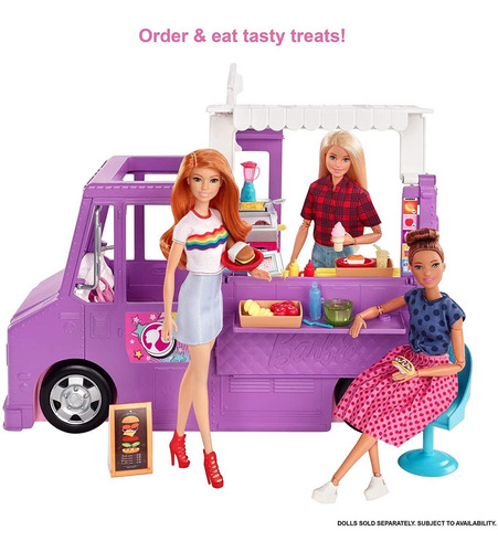 Imagen 2 de 6 de Camion De Comida Food Truck De Barbie