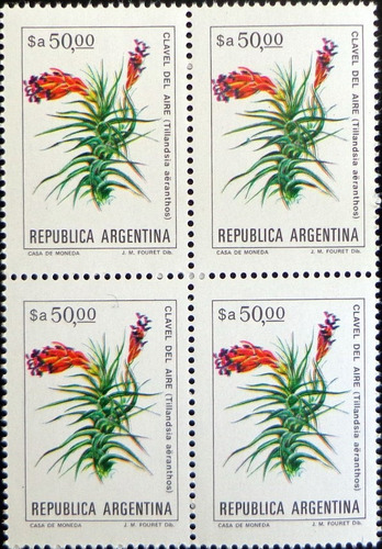 Argentina Flores, Cuadro Gj 2113 A $a 50 Fluor 85 Mint L9782