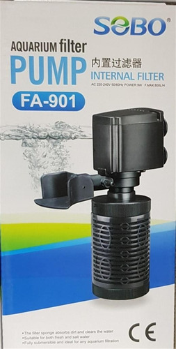 Imagen 2 de 3 de Filtro De Agua Sumergible Modelo Sobo Fa-901 800l/h Acuarios