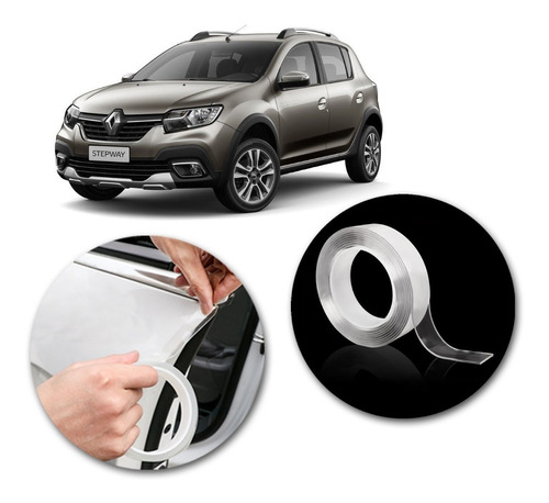 Autoadhesivo Vinilo Transpar Renault Sandero 2014 5mtsx20mm 