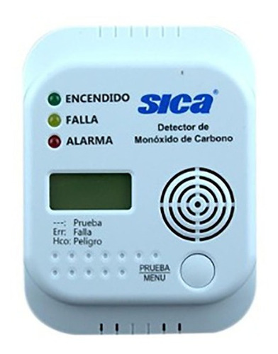 Imagen 1 de 10 de Detector De Monoxido De Carbono Sica