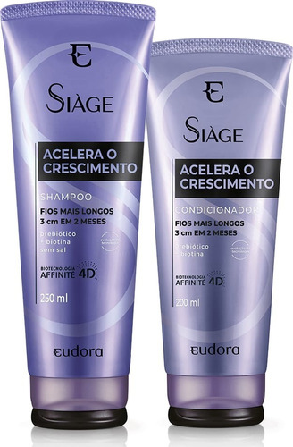 Eudora - Siáge - Acelera Crescimento - Shampoo Condicionador