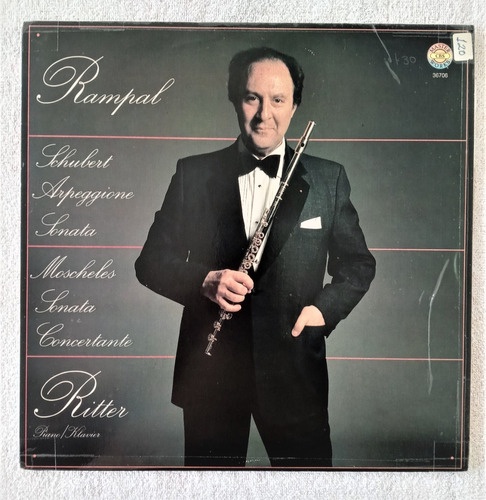Jean Pierre Rampal Lp Schubert Y Moscheles Sonatas