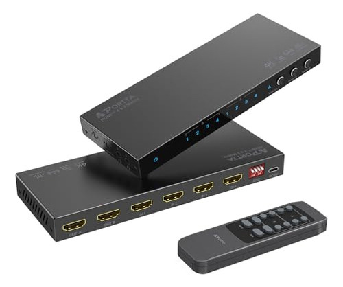 Switch Hdmi 4x2 4k 60hz Con Audio Extractor Y Control Remoto