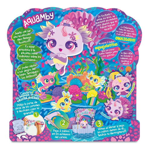 Distroller Aquajolotito Aquamby Ajolote Lila Aquamerito