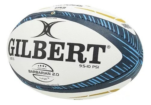 Pelota De Rugby Gilbert Match Barbarian Uar Azul