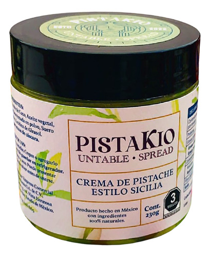 Crema De Pistache Pistakio - Untable Estilo Sicilia