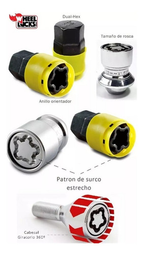 Imagen 4 de 6 de Bulones De Seguridad De Volskwagen Gol Trend