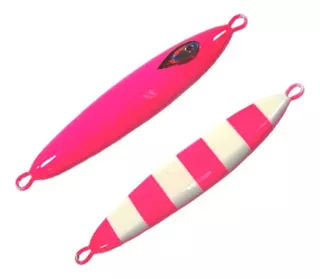 Isca Artificial de Pesca Jig Noka Rosa/list/glow 10g 3,5cm