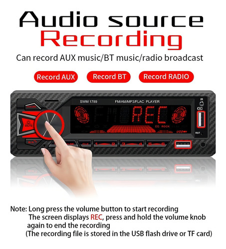 Potente complemento Mp3 para radio de coche Bluetooth