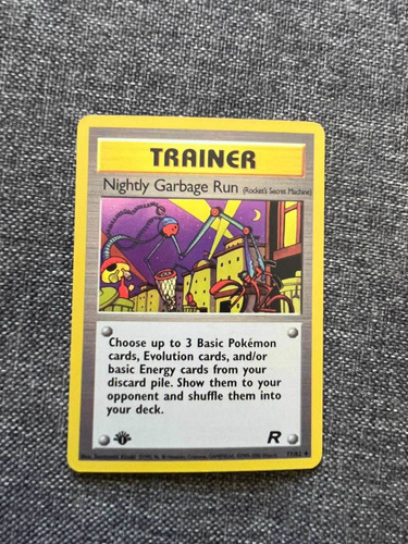 Pokemon Tcg Tarjeta, Trainer Nightly Garbage Run, 1997