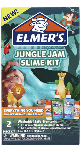 Kit De Slime Elmers Diversión En La Jungla
