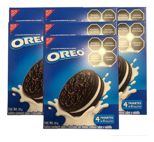 Galleta 32 Paq C/u 6 Galletas Oreo