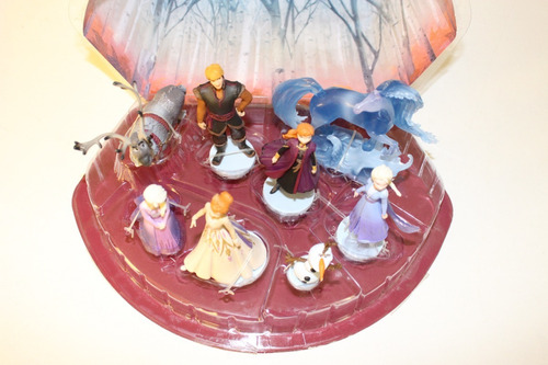 2019 Lote 8 Figuras Elsa Anna Olaf Disney Store Frozen Ii (Usado)
